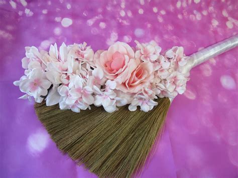Wedding Jump Broom With Roses Decorated Jump Broom For Jumping Broom