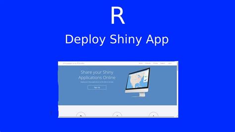 Deploy Shiny App To Shinyapps Io Youtube