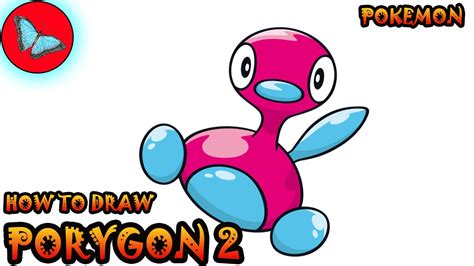 How To Draw Porygon 2 From Pokemon Drawing Animals Youtube