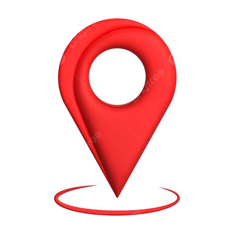 3d Location Icon Clipart In Transparent Background Vector 3d Location