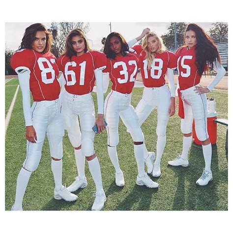 Taylor Hill And Elsa Hosk On Their Victoria’s Secret Football Commercial Vogue