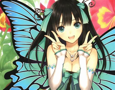 Butterfly Anime Girl By Osakayamatsu On Deviantart