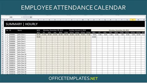 Free Employee Attendance Tracker 2020 Attendance Sheet Printable 2020