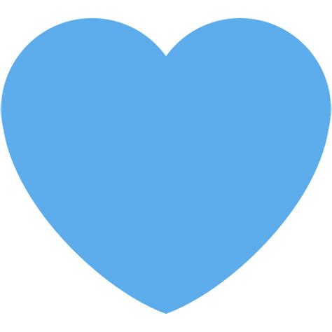 Blue Heart Emoji Png