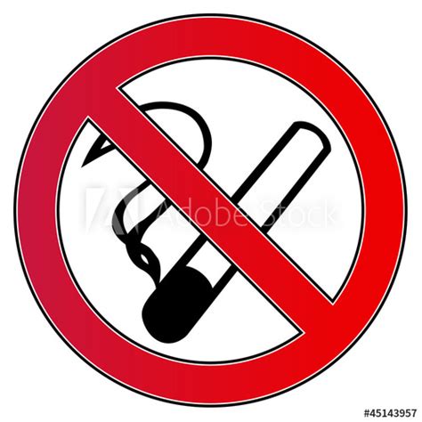 Ein verbotszeichen warnt eindringlich vor gefahren und beugt fehlverhalten vor. "Verbotsschild Rauchverbot No Smoke" Stockfotos und ...