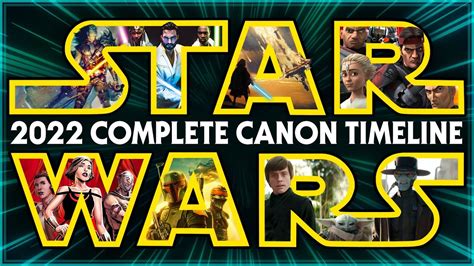 Star Wars The Complete Canon Timeline 2022 Youtube
