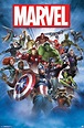 Marvel Comics Characters Group 34x22.25 Art Print Poster | eBay