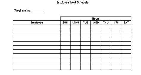 10 Daily Work Schedule Template Sample