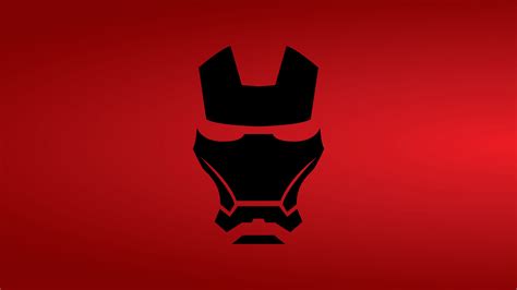 Download 1920x1080 Wallpaper Iron Man Mask Dark Minimal
