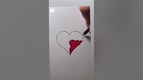 رسمة جميلة للقلب الحزين سهلة وبسيطة💔simple And Easy Sad Heart Drawing
