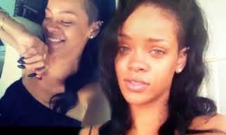 Rihanna Goes Bare Faced For Down To Earth Daily Mail Online