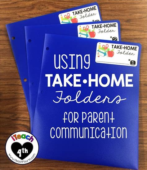 Iteach Fourth 4th Grade Teaching Resources Using Take Home Folders