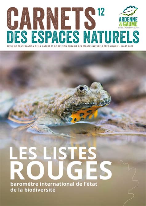 Carnets Des Espaces Naturels N°12 Ardenne And Gaume