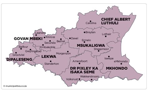 Lekwa Local Municipality Map