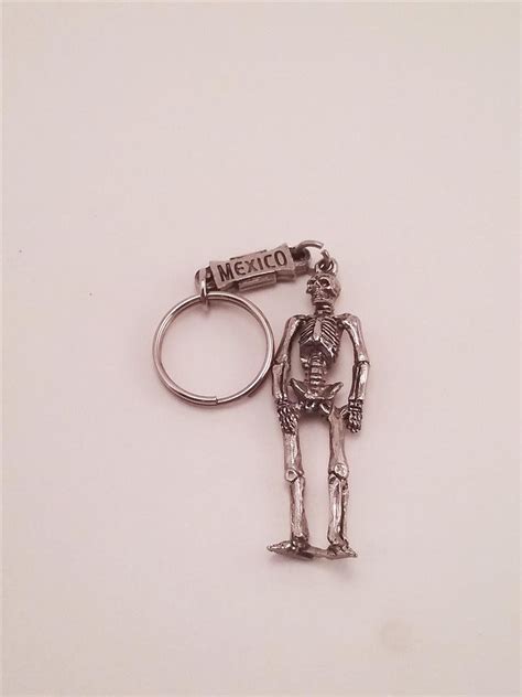 Skeleton Keychain Skeleton Etsy Key Rings