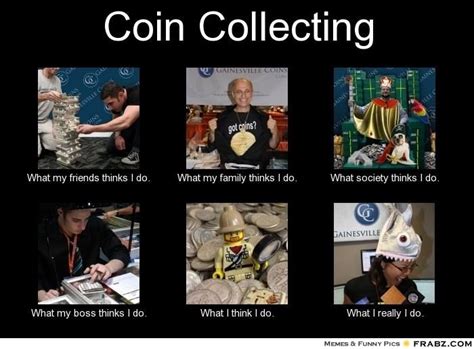 A Collage Of Images With The Words Coin Collecting And Pictures Of