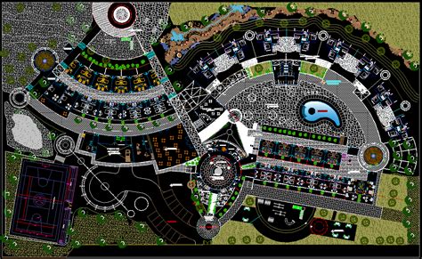 Luxury Resort Hotel Floor Plan AutoCAD DWG Drawing File Is Available