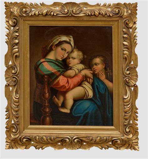 Unknown 19th Century Study Of Raphaels Madonna Della Seggiola