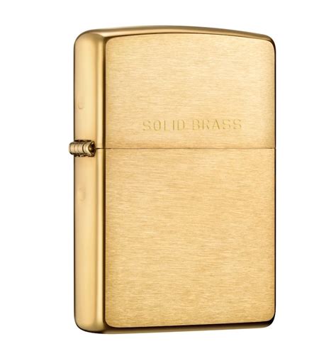 Brushed Solid Brass Zippo Singapore
