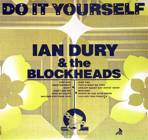 Ian Dury And The Blockheads Do It Yourself Structured Cover English New
