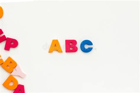 Word Made Up Of Multicolored Letters Abc Stock Photo Image Of Symbol