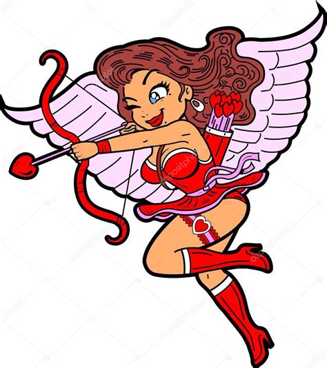 Sexy Female Cupid Stock Vector Kennyk