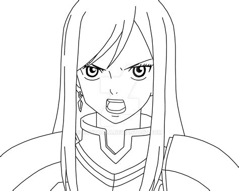 Erza Scarlet Free Coloring Pages