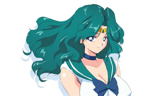 Sakura Naomiki Kaiou Michiru Sailor Neptune Bishoujo Senshi Sailor Moon Highres 1girl Blue