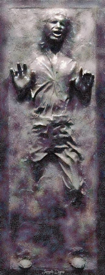 Star Wars Han Solo Frozen In Carbonite Pa Painting By Leonardo