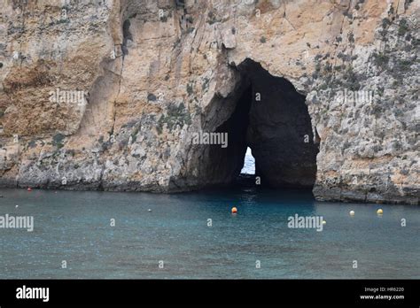 Cave At Dwejra Inland Sea Gozo Stock Photo Alamy