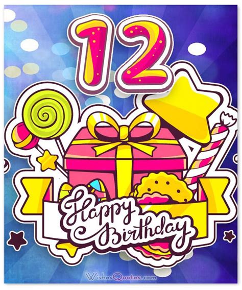 Happy 12th Birthday Wishes For 12 Year Old Boy Or Girl