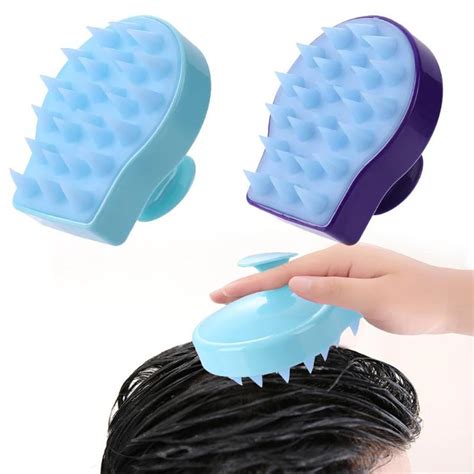 Silicone Shampoo Scalp Brush Massager Shower Body Washing Hair Massage Comb 2colors Head Healthy