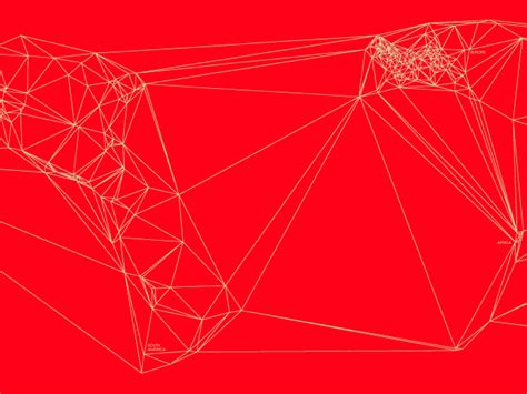 Геометрическая карта мира Nicholas Felton красный фон обои для
