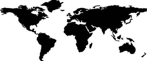Resultado De Imagem Para Mapa Mundi Preto E Branco Png World Map Wall