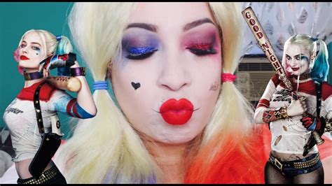 Halloween Makeup Tutorial And Costume Diy Harley Quinn Youtube