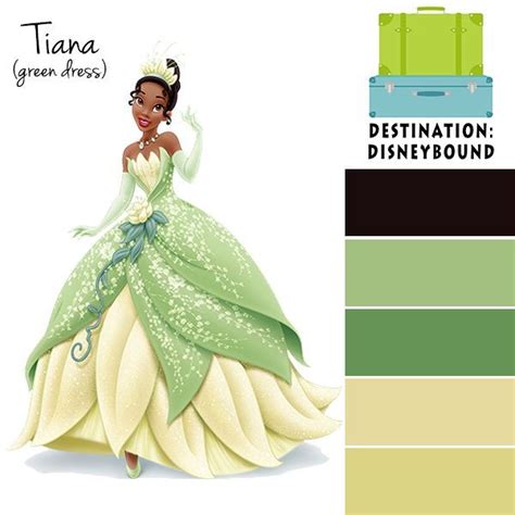 Tiana Color Palette Disney Princess Colors Princess Coloring Disney Colors
