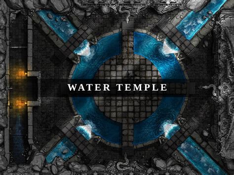 Water Temple Battlemap Dnd Battle Map Battle Map Dungeons And