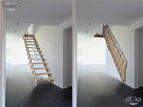 Hybrid Stairs By Bcompact Are An Innovative Fold Away Solution For