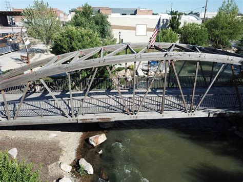 Caldwell Idaho Bridge River Downtown Stock Image Image Of Look