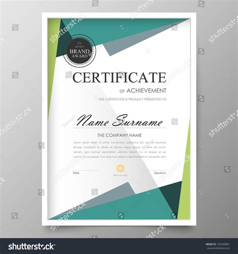 Certificate Premium Template Awards Diploma Background เวกเตอร์สต็อก