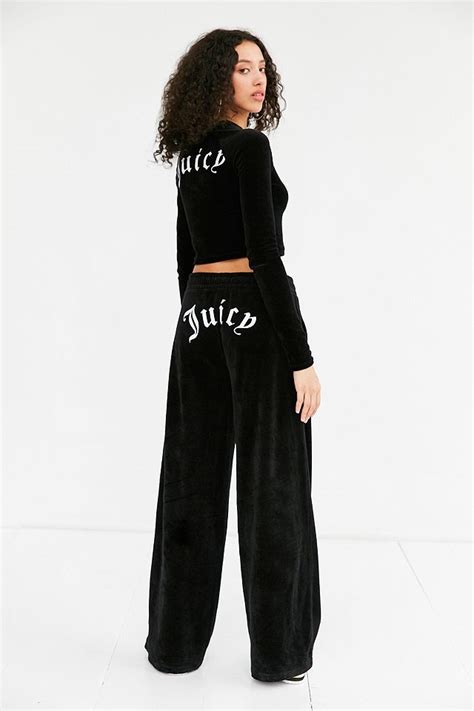 Juicy Couture For Uo Behati Wide Leg Track Pants Urban Outfitters Uk