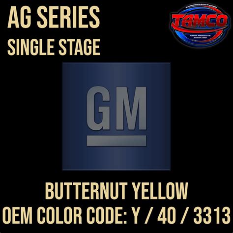 Gm Butternut Yellow Y 40 3313 1965 1969 Oem Ag Series Single