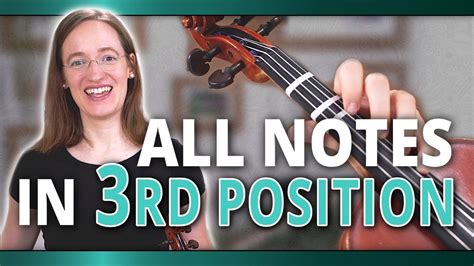 All Violin Notes In Third Position With Free Pdf Cheat Sheet Youtube