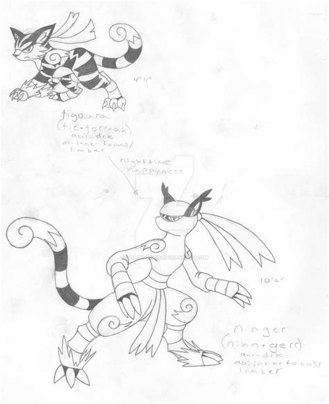 ninja tigers fakemon by legendguard on deviantart