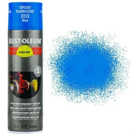 High Coverage Rust Oleum Fluorescent Blue Neon 500ml Sprayster