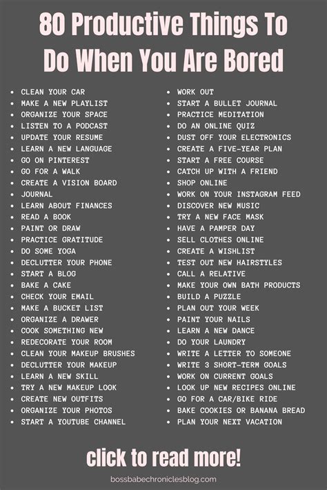 80 productive things to do when bored productive things to do things to do when bored