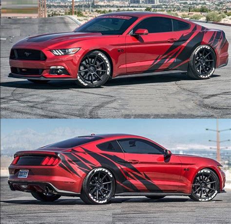 Decal Sticker Front To Back Stripe Kit Compatible With Ford Mustang Gt