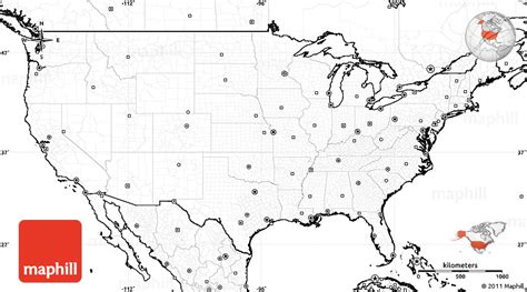 Map Of Usa No Labels Topographic Map Of Usa With States