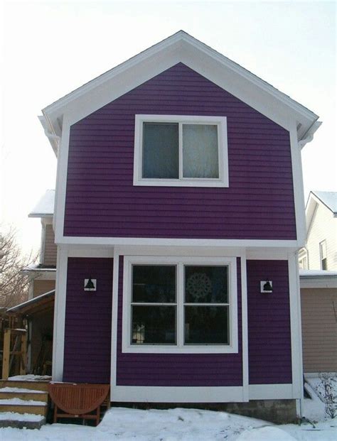 Purple House White Trim Purple Home House Styles House