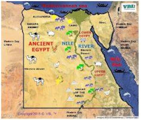 Ancient Egypt Study Guide And Map Of Ancient Egypt English Etsy Uk